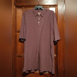 NWT-Faherty Movement Polo (Tall) Spring Storm Stripe-Size XLT
